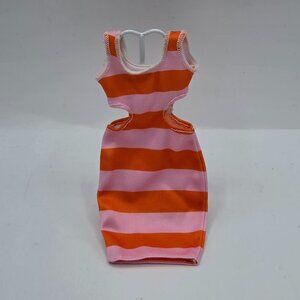 Barbie Fashionista #105 Curvy Sized Striped Dress